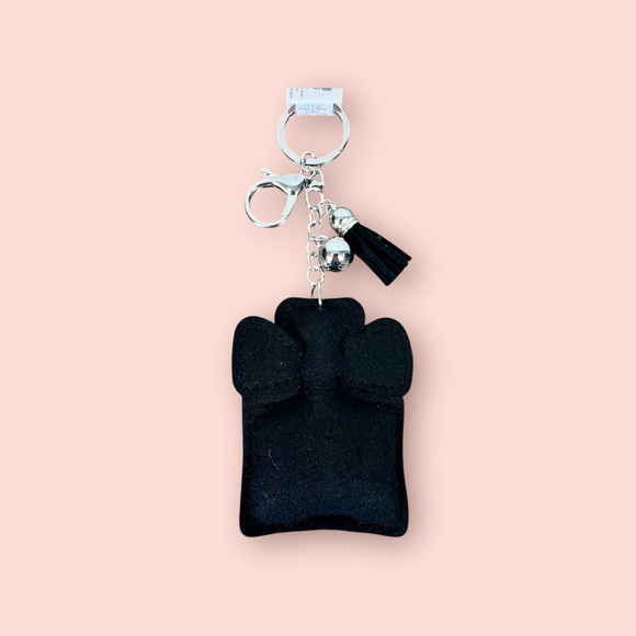NWT Black Puffy Rhinestone Camilla Bottle Bag Charm Key Chain (A428) - Picture 3 of 4